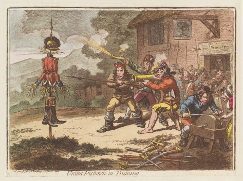 United Irishmen in training 1798