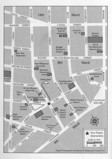 Courtesy of Tyler Anbinder, Five Points: The 19th-Century New York City Neighborhood That Invented Tap Dance, Stole Elections, and Became the World's Most Notorious Slum. Used by permission